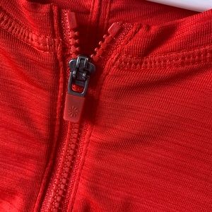 Athleta Bright Red Zip up Pullover